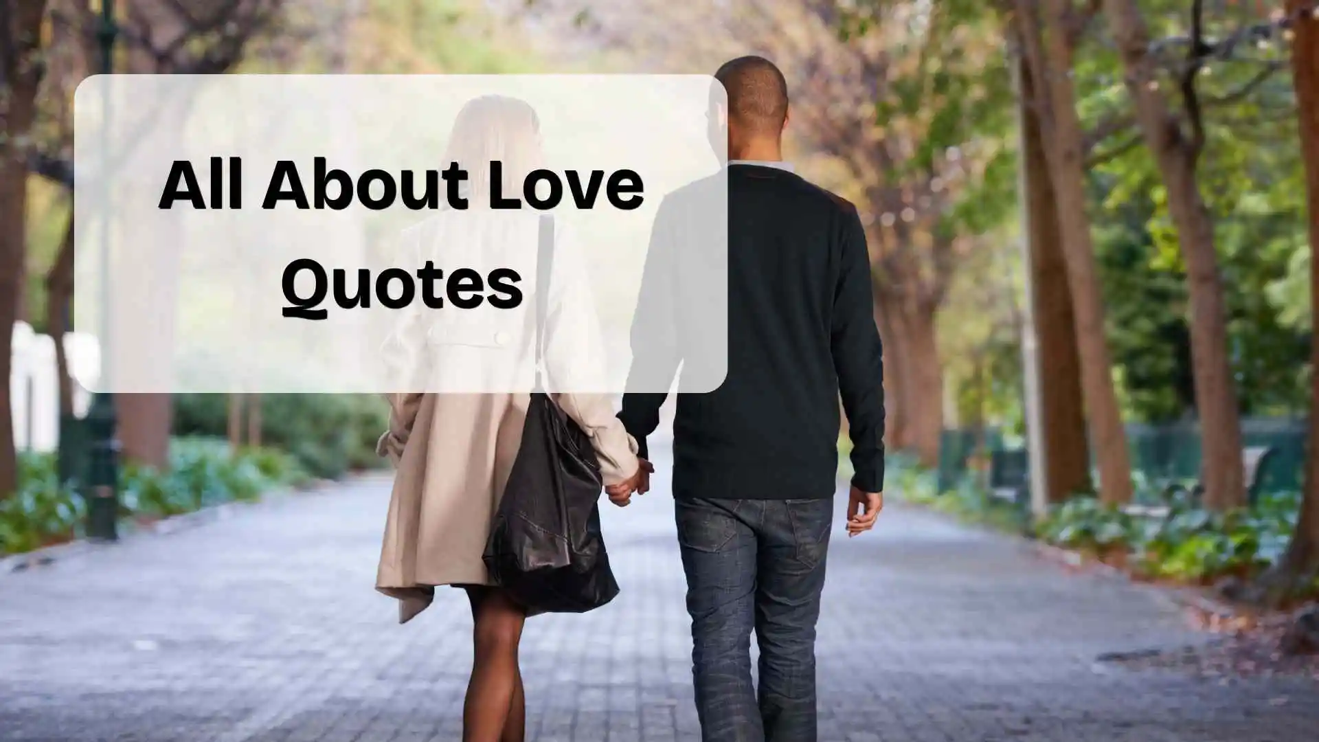 all about love quotes