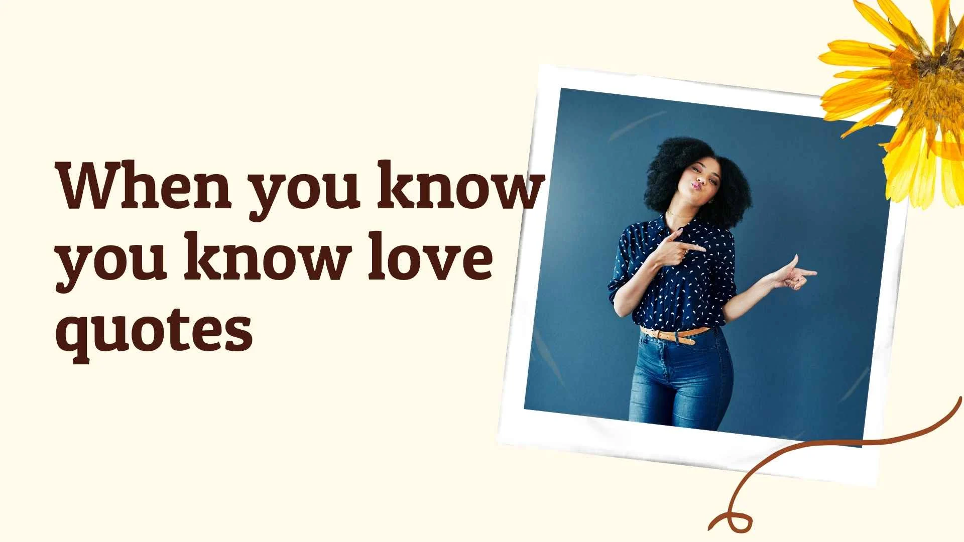 when you know you know love quotes